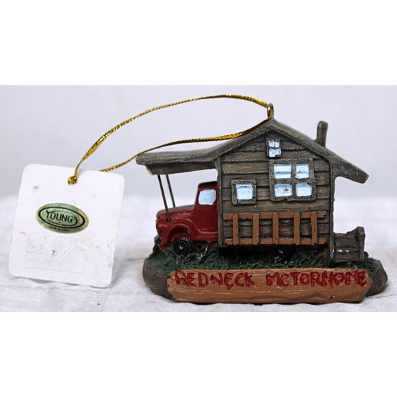 NWT Young Inc. Redneck Motorhome Ornament Resin Country Christmas Holiday Decor - Picture 1 of 7